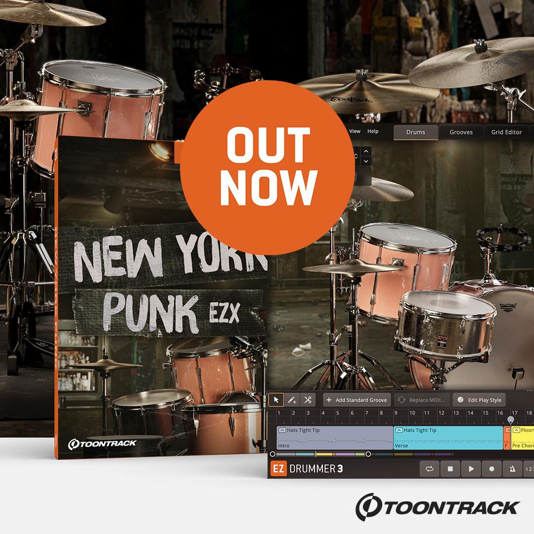 Toontrack's tweet photo. [NEW RELEASE] Drummer Frank Ferrer and legendary punk engineer Nitebob have teamed up to bring you an EZX fuming with punk attitude. Have a look and a listen on our site.
https://t.co/OQ6fc84uIt https://t.co/EX5xseHWmW