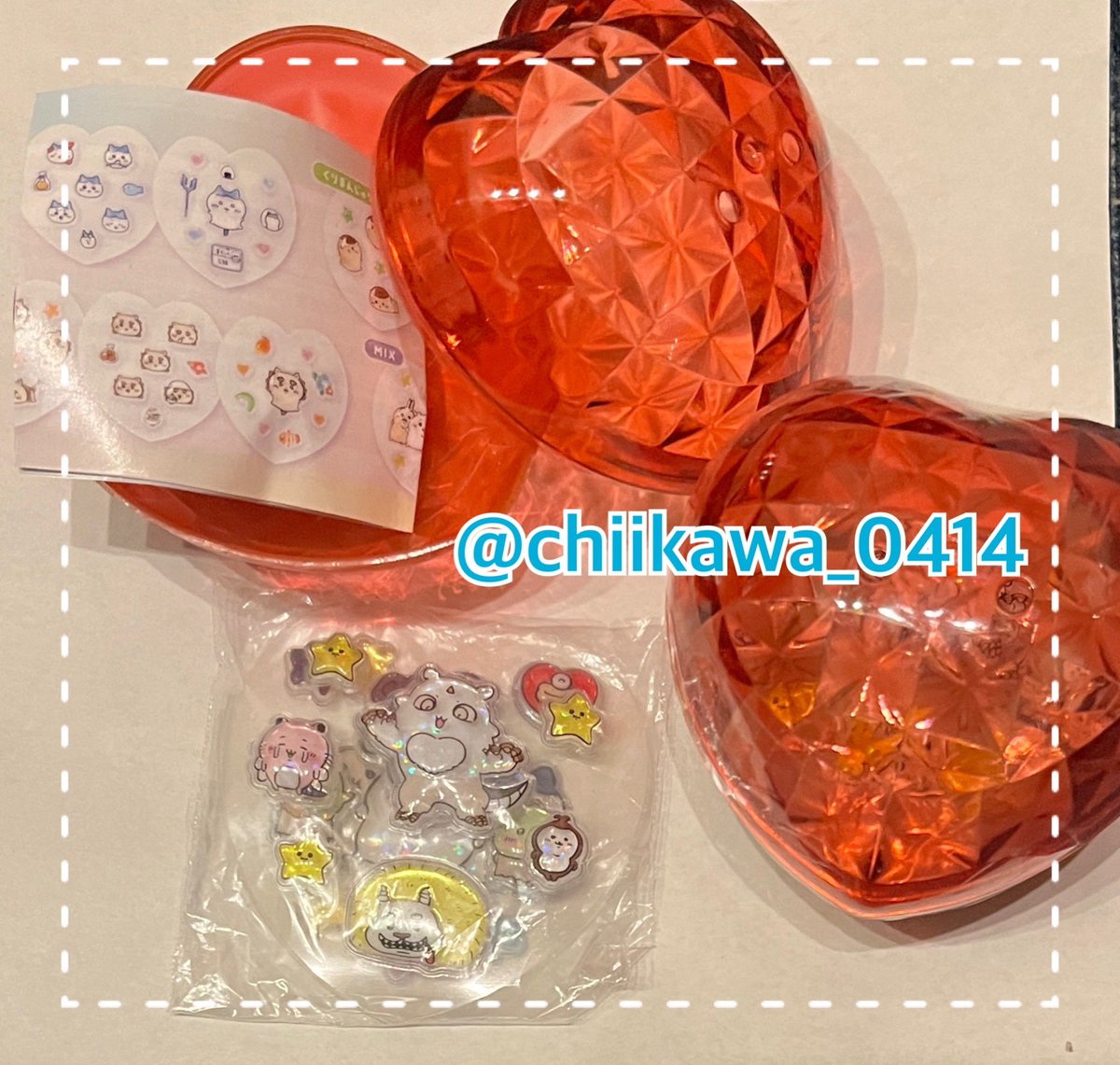 chiikawa_0414's tweet photo. 🍒ゆる募🍒
ぷくちゅるシール、何回か回して重複したので、お探しの方がいらっしゃいましたら定価にてお譲りします🫧

【譲】 MIX❤️× 2
【求】 定価（+送料）にて買取
        ちいかわ、ハチワレ️との交換も可🩷🩵

郵送 / 広島駅周辺での手渡しも可 

お気軽にリプかDMくださいね🫶

 #ちいかわ https://t.co/JCNg6C1dfH