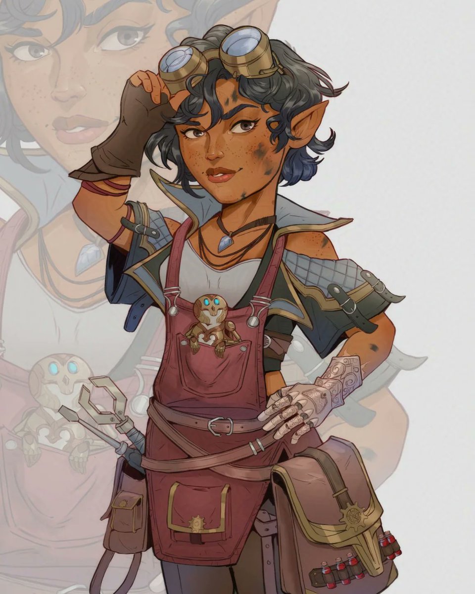 emilycartar08's tweet photo. Just a girl her tools and probably a Just a girl, her tools and probably a little too much trouble waiting to happen I really loved playing around with her design and all the little details

#digitalart #digitalartist #characterart #characterdesign #fantasyart #fantasycharacte https://t.co/Ww3pvR5cS2