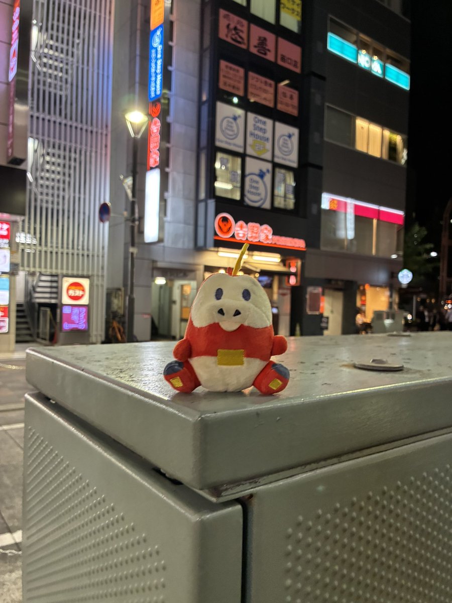 oo_2454's tweet photo. 大宮駅西口の吉野家、ガスト付近にホゲータぬいがいたよ https://t.co/cQDiSxe26Y