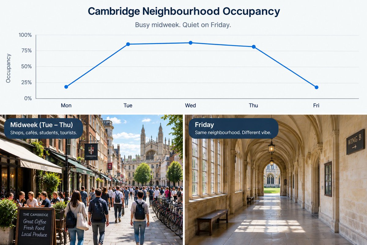 iqworkspace's tweet photo. If your ‘workplace strategy’ still uses a five-day average, you are planning a building that does not exist. #HybridWork #FacilitiesManagement https://t.co/61qF4Ambkq