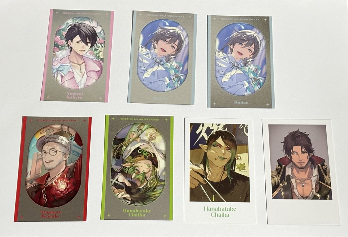 Hamidagv's tweet photo. 《交換》にじさんじ8thメタルカード
　　　にじストア6周年メモリアルチェキ
　　　Another Style Goods Vol.1

譲:画像①
求:画像②、③、④
　赤丸のみ求めてます

郵送交換希望です！
お気軽にお声掛けください♪ https://t.co/zP8PntPf9O