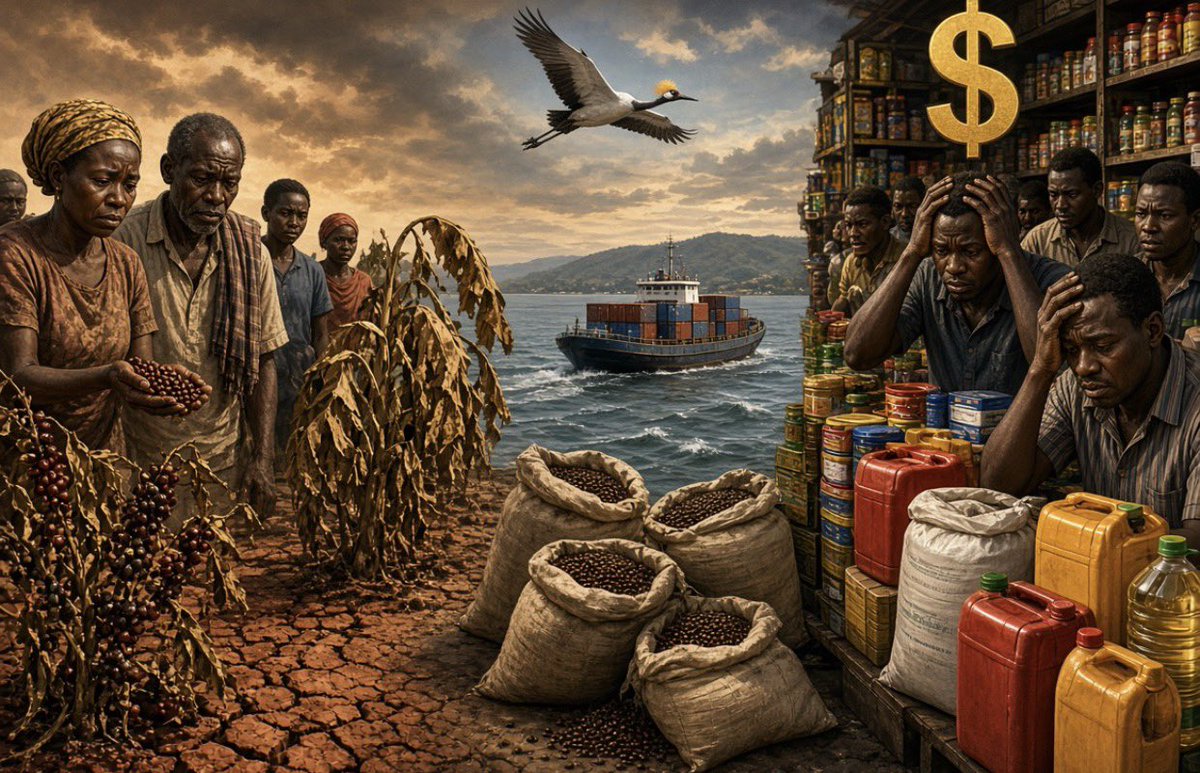 ecoskills_i's tweet photo. 🌱 What does climate change have to do with the rising dollar?

Climate change affects agricultural production,leading to fewer exports and fewer dollars entering Uganda,while we still need dollars to pay for imports.

Protect our environment.Protect our economy

#ClimateZeconomy https://t.co/s1qExOe9Vg