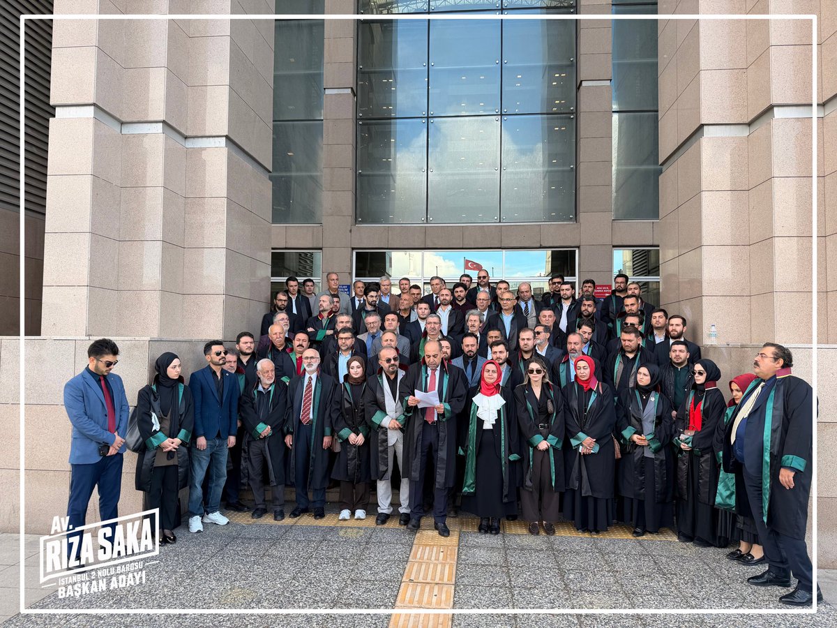 RizaSaka's tweet photo. İstanbul 2 No’lu Baromuzun 11 Ekim 2026 tarihinde gerçekleştirilecek seçimleri öncesinde, meslektaşlarımızın geniş katılımıyla yürüttüğümüz istişareler neticesinde oluşan ortak irade ve mutabakat doğrultusunda başkan adaylığımızı kamuoyuyla paylaştık.

Farklı görüş ve deneyimlerden meslektaşlarımızın ortaklaşma iradesiyle çıktığımız bu yolda; istişareyi, ortak aklı, şeffaflığı ve katılımcılığı esas alan bir yönetim anlayışını hayata geçirmeyi hedefliyoruz.

Mesleğimizin ve meslektaşlarımızın sorunlarını çözmek, avukatlık mesleğinin itibarını ve bağımsızlığını güçlendirmek için birlikte çalışmaya ve birlikte üretmeye talibiz.

Destek ve güvenleri için tüm meslektaşlarımıza teşekkür ediyor, daha güçlü bir baro için ortaklaşmaya davet ediyoruz.

Av. Rıza Saka
İstanbul 2 No’lu Barosu Başkan Adayı