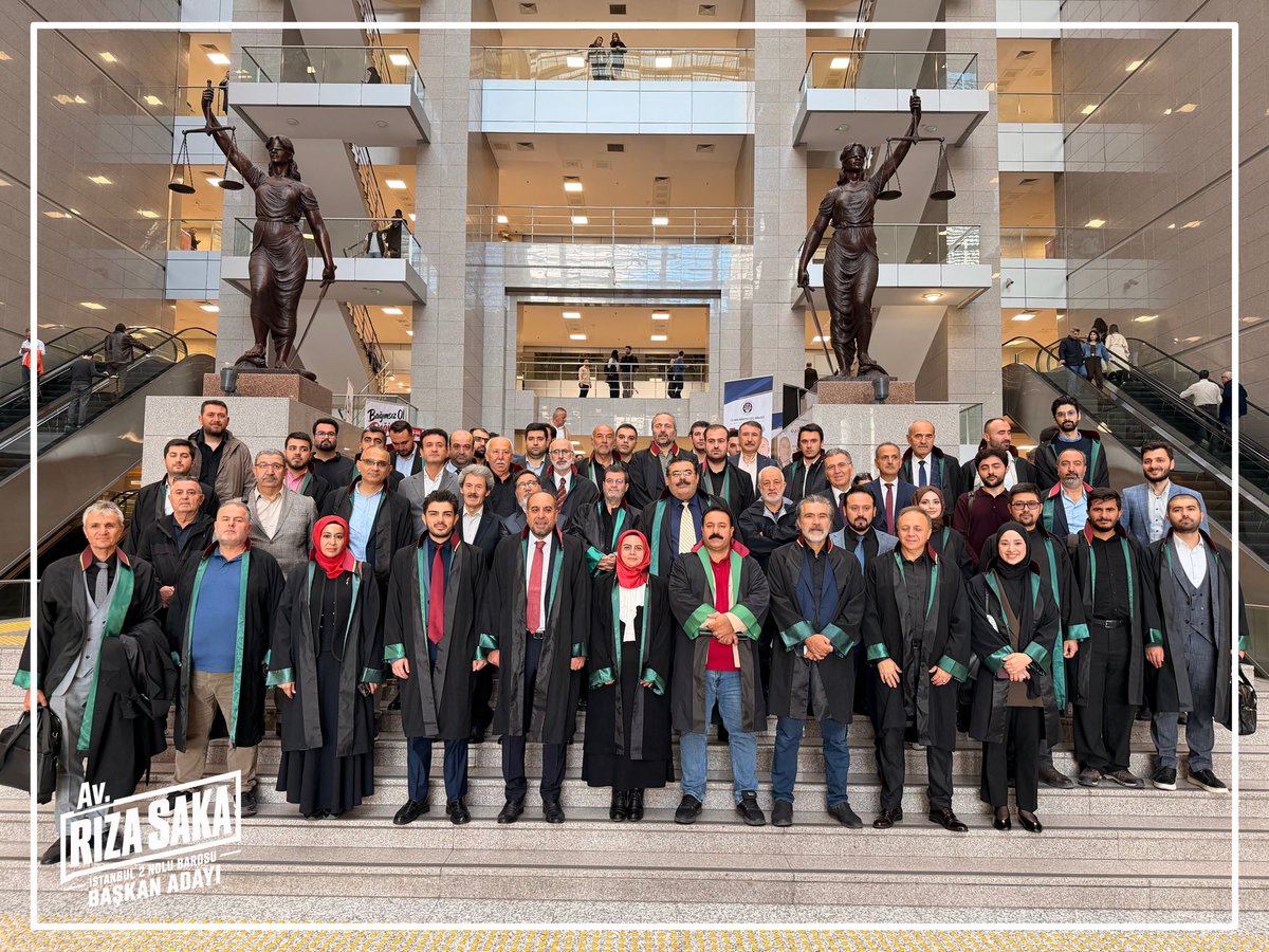 RizaSaka's tweet photo. İstanbul 2 No’lu Baromuzun 11 Ekim 2026 tarihinde gerçekleştirilecek seçimleri öncesinde, meslektaşlarımızın geniş katılımıyla yürüttüğümüz istişareler neticesinde oluşan ortak irade ve mutabakat doğrultusunda başkan adaylığımızı kamuoyuyla paylaştık.

Farklı görüş ve deneyimlerden meslektaşlarımızın ortaklaşma iradesiyle çıktığımız bu yolda; istişareyi, ortak aklı, şeffaflığı ve katılımcılığı esas alan bir yönetim anlayışını hayata geçirmeyi hedefliyoruz.

Mesleğimizin ve meslektaşlarımızın sorunlarını çözmek, avukatlık mesleğinin itibarını ve bağımsızlığını güçlendirmek için birlikte çalışmaya ve birlikte üretmeye talibiz.

Destek ve güvenleri için tüm meslektaşlarımıza teşekkür ediyor, daha güçlü bir baro için ortaklaşmaya davet ediyoruz.

Av. Rıza Saka
İstanbul 2 No’lu Barosu Başkan Adayı