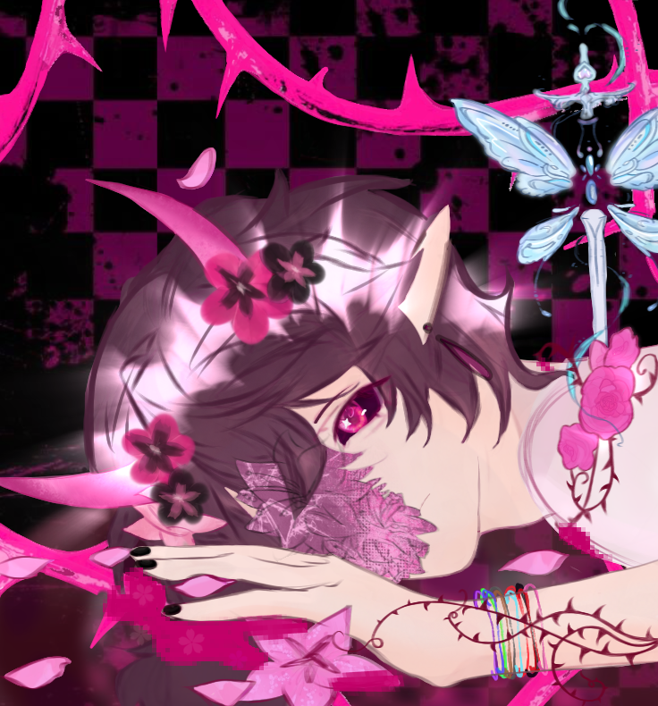 keivevo_'s tweet photo. posting it here cuz I really wanna say that this is #debugduo I LOVE hazel, I miss bunny buddies too
oh and I only came up with the hanahaki #quakitusfanart idea cuz I am NOT doing her other eye hahahha, covered it instead..
+ the bracelets represents my fav duos /w her awww :) https://t.co/mYeTDv1SaZ