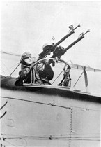 AFHF's tweet photo. 1918: MEDALS OF HONOR.  Near Binarivelle, France, 1Lt Harold E. Goettler (right) with the 50th Aero Squadron and 2Lt Erwin P. Bleckley (left), flying as an observer, tried to drop supplies to a surrounded US Army battalion in the Argonne Forest (the famous lost battalion).  They flew as low as possible to deliver the supplies more precisely, but enemy ground fire brought their plane down.  Lt Goettler died instantly.  Both men received the Medal of Honor. (US Army images)

Erwin Russell Bleckley entered service as a member of the Kansas National Guard, was commissioned as an artillery officer, then volunteered for aviation training and duty. His was one of the four Medals of Honor awarded to members of the Air Service in World War I.