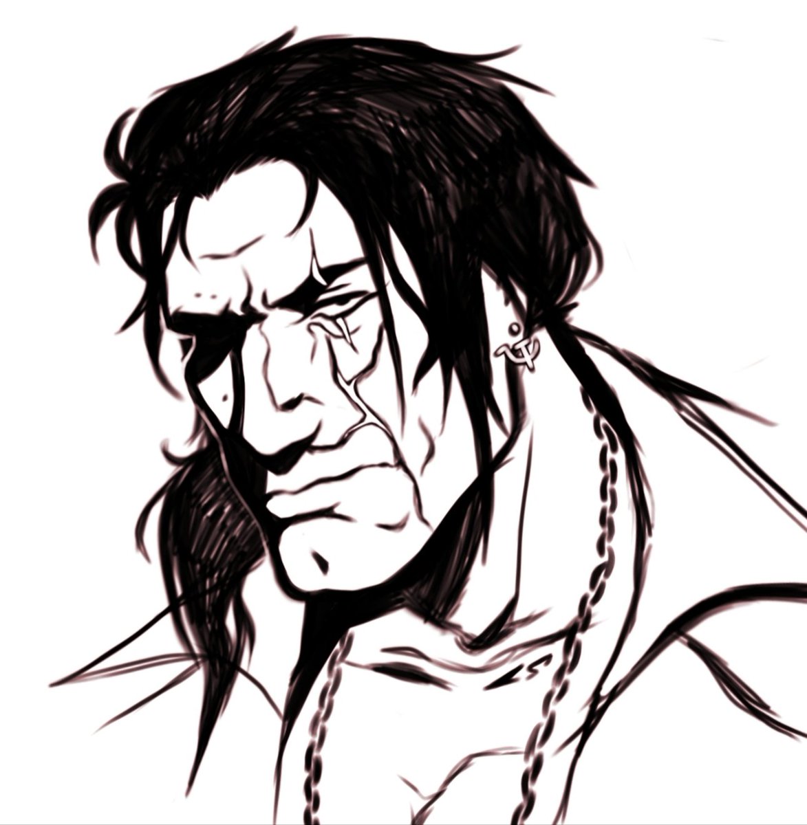 ploonette's tweet photo. Face study of #theson #hotlinemiami2 https://t.co/YS7e5esuUe