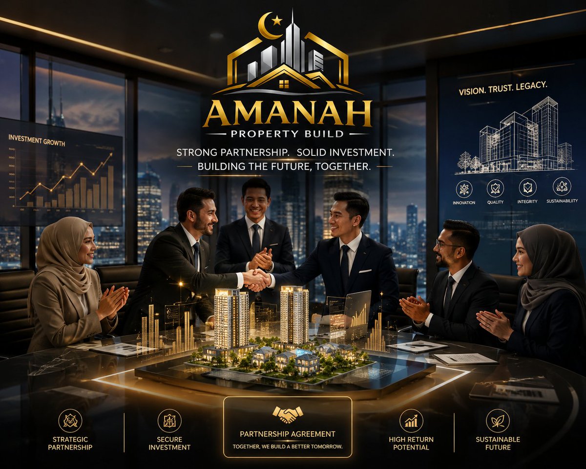 ValmOfficiels's tweet photo. 🤝 Partnership is the foundation of real impact.
AMANAH PROPERTY BUILD connects investors, landowners and real-estate partners to build valuable projects through transparency, innovation and shared opportunity.
🏗️ Build together. Own the future.
#APB #RealEstate #Tokenization https://t.co/eZHcsOsyll