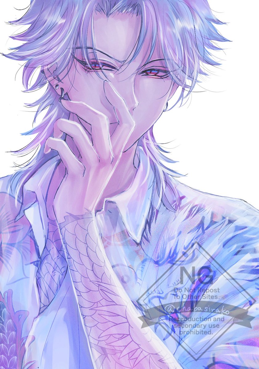 chabasirako's tweet photo. day2…襟足長刻に加えてスミ刻をありがとう……🐴💙 https://t.co/b1PL0yb9hK