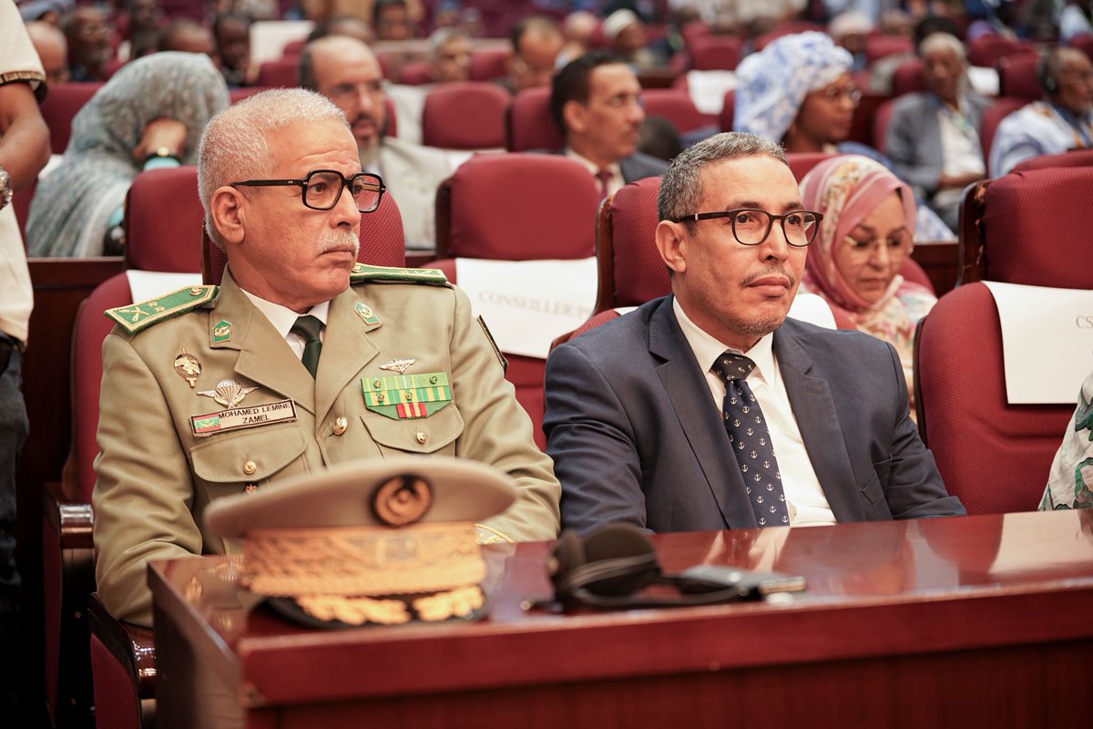 PrimatureRIM's tweet photo. صاحب المعالي الوزير الأول السيد المختار ولد اجاي يفتتح  بنواكشوط، المنتدى رفيع المستوى حول المناخ والسلام والأمن (منطقة الساحل وخليج غينيا)، تحت شعار:  "معا من أجل الصمود والسلام". https://t.co/zdvemlXlhY