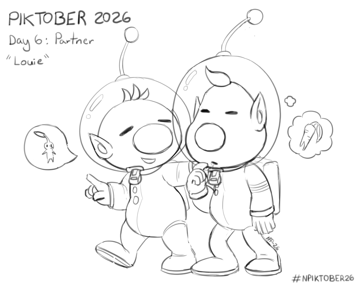 Novicecreed's tweet photo. Piktober 2026! Day 6: Partner "Louie"
#pikmin #louie #npiktober26 #piktober2026 #piktober https://t.co/s9rOCFKvdx