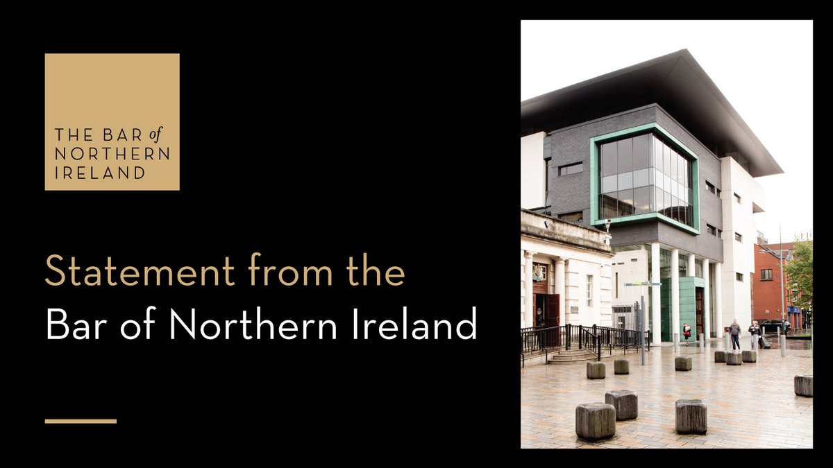 TheBarofNI's tweet photo. In light of commentary regarding high profile cases before the courts in recent weeks, the Bar Council has reaffirmed its commitment to the cab rank rule and the essential role performed by the independent referral Bar in delivering access to justice for all:

You can read the statement in full from the Bar Council via the link below to the Bar of NI website:

https://t.co/9MSQwKT5FH
