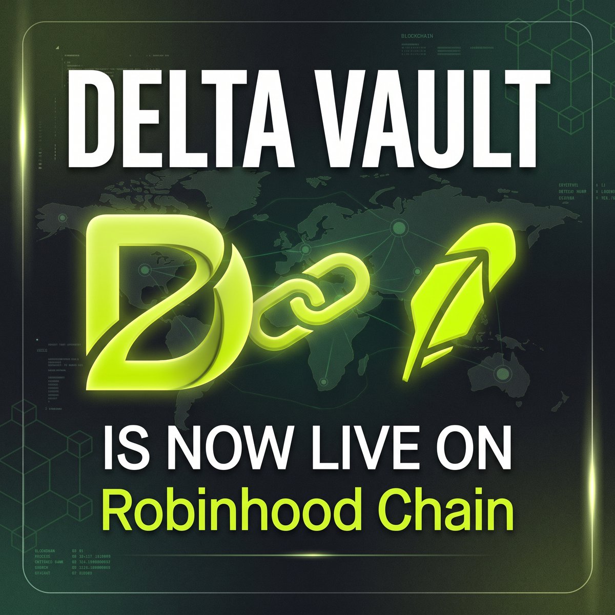 DeltaVault_io's tweet photo. DELTA VAULT is live on @RobinhoodCrypto 

CA : 0x4285776ee5ae6aca8397ff73dfc3b8bf896557c2 https://t.co/1rSU2Ovq73