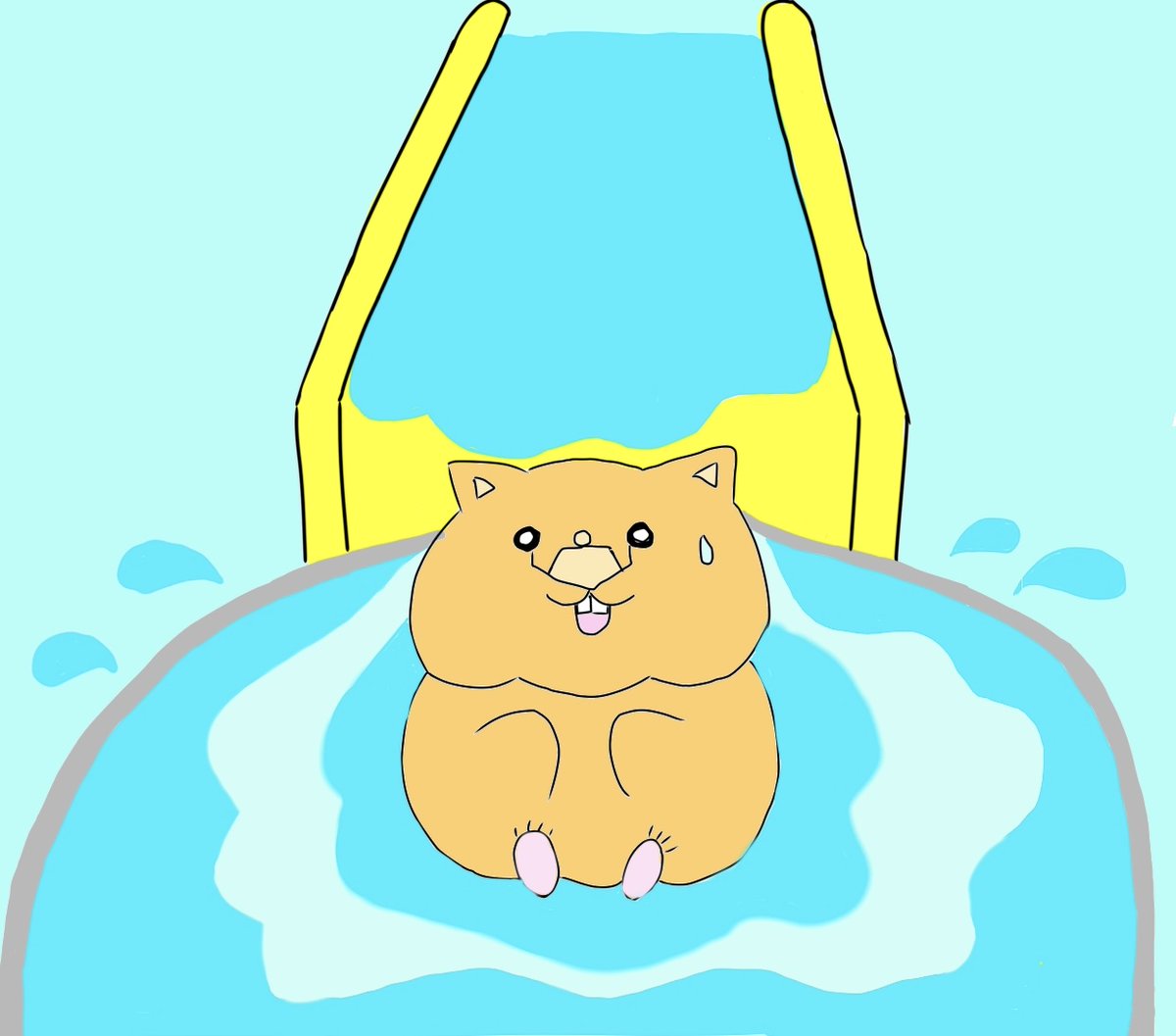 womart11no2's tweet photo. 5.水しぶき
ウォータースライダーヘクター
 #wombatober https://t.co/FndMS81m8s