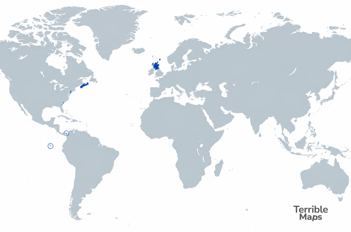 TerribleMaps's tweet photo. The full extent of Scottish imperialism https://t.co/HFSPh015nY