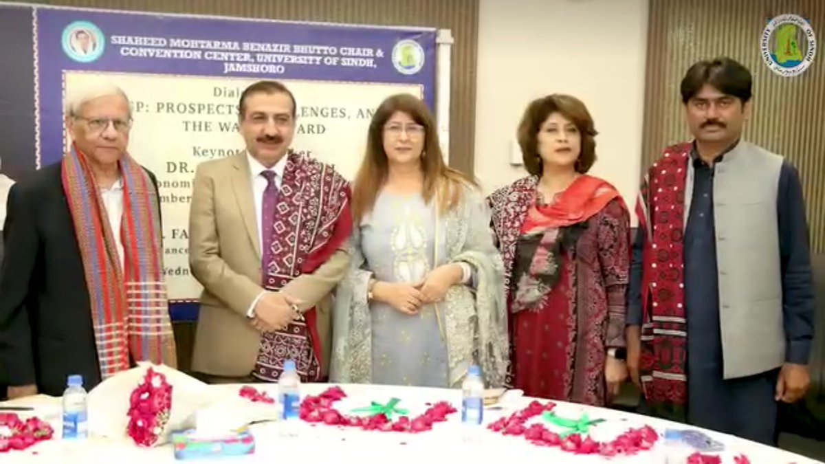 ASC_FESEA's tweet photo. Keynote speaker of the session of BISP (9 SEP 2026) Dr. Kaisar Benagli spoke on the prospects &amp; challenges to BISP during the session.  Prof. Dr. Fateh Muhammad Marri VC of @usindh presided the session. https://t.co/S7pYgEoTba
