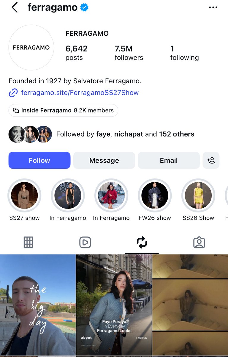 FayeMalisornEU's tweet photo. 🚨 Ferragamo reposted about_bkk IG post with Faye 🌻

🔗 https://t.co/BwLdLQP09W 

Let’s go engage with the post: like, comment, repost, bookmark and share to help boost the engagement ❤️‍🔥📈

#FerragamoSS27 #Ferragamo #FerragamoXFaye #MilanFashionWeek #FayePeraya #MFW #ฝ้ายพีรญา https://t.co/JygSVi2kxP