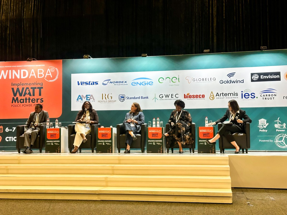 ewseta's tweet photo. Skills must be developed against the project pipeline, not after it.

EWSETA CEO Kedibone Moronae-Nkhobo at #WINDABA2026.

Visit EWSETA at Stand 24.

#EWSETA #WindAcAfrica https://t.co/brdy3CZM07