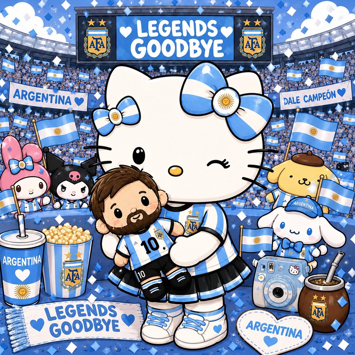 HelloKittyy753's tweet photo. Goodbye Legends Messi Argentina 🇦🇷 😢 https://t.co/JAGz6LOoFf