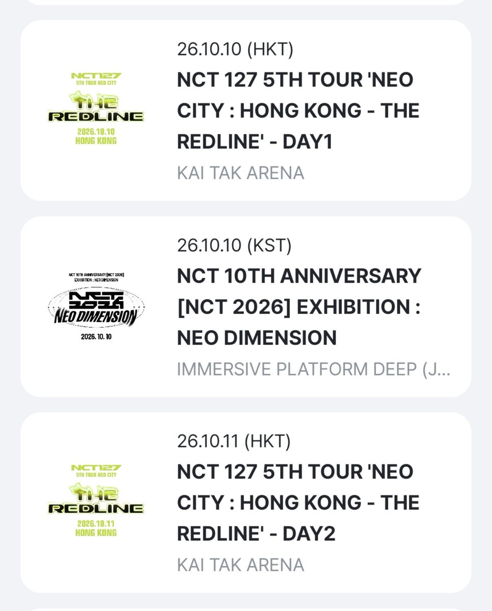 yellowlemonate's tweet photo. รับสแตมป์ smtown passport

𑣲⋆｡˚ nct 127 the redline in hong kong &amp; singapore

ฮ่องกง
sat 10/10
sun 11/10

สิงคโปร์
sun 18/10

วันละ 12.7 บาท
เคยสแตมป์กับเราลดเหลือ 10 บาท ka 🤍

#ตลาดนัดnct  #NCT127_5TH_NEOCITY_THE_REDLINE https://t.co/S2hjcTyUBc
