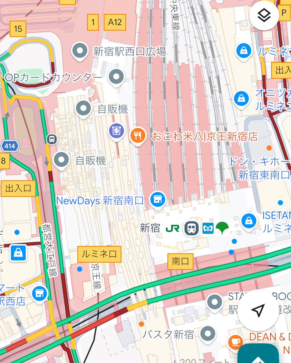 reozon_terminal's tweet photo. 改まって考えると私鉄の頭端式ホームが2つ横並びになってる新宿駅ってなかなかにきもい構造してるな https://t.co/pE29ezmv0f