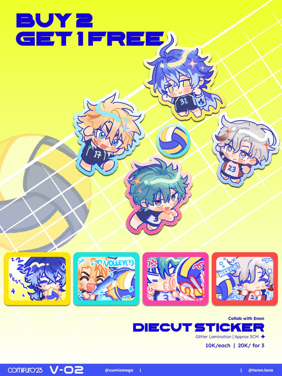 cumiomega's tweet photo. 🔁💛are appreciated!
🎁 Taren’s Giveaway &amp; Preorder Open!! 

💛 #CF23 Pickup Both Days
📍 Booth V02 - ZipZip
📬 Local &amp; Global Shipping

✨ Genshin Impact, ALNST, ORV, Nijisanji JP

📅 PO Period: 6 - 12 Oct

🔗 PO link &amp; more details in thread👇 

#cf23catalogue #comifuro23 https://t.co/4nzEHzZiPT
