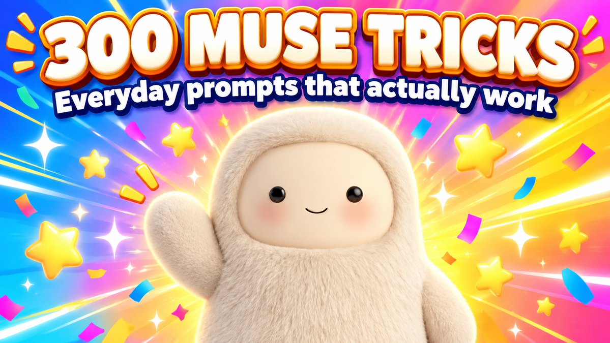 yangmicky's tweet photo. Someone turned 300 Muse usage tricks into a GitHub repo. 155 stars in one day. 🔥

One problem: it's all in Simplified Chinese, built for mainland-China scenarios — https://t.co/dlZ0g5H93U price protection, 12306 train tickets. Useless if you don't live there.

So I made the English global version: 30 everyday tricks that work anywhere. Gmail triage, flight price watch, subscription audit, meeting notes → todos…
Every trick tested. Where Muse can't do it, I say so upfront — no hype.

👉 https://t.co/LmXHWd9719

(Taiwan / Traditional Chinese edition: https://t.co/zOajq1kxob)

New to Muse? Use my invite code: Y2XZ9N

#Muse #AI #productivity