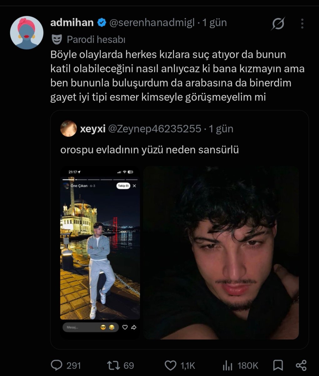realist_1adam's tweet photo. Annesi bile katil için "yüzünde hayır yok" demiş. Burada iki gündür "katilin eli yüzü düzgün, kız nereden bilecekti" diye kafa ütülediler. 

Kadınlar hemcinslerine bu konuda gerekli eleştiriyi yapmalı. Savunmaya geçildikçe hırt aşkı normalleşiyor. Olan genç kızlarımıza oluyor. https://t.co/oSVhISiwdY