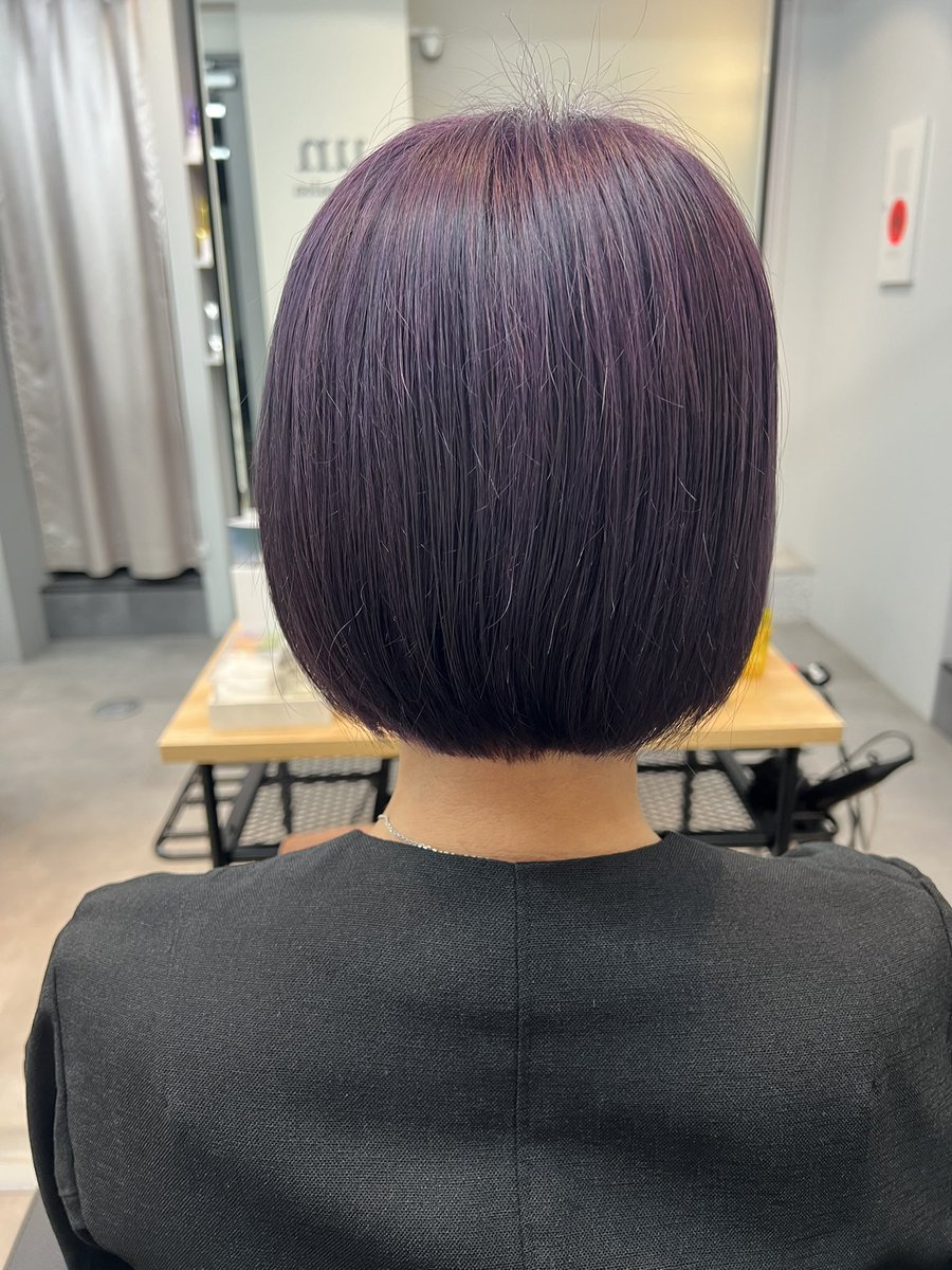 Tomocyan13's tweet photo. ✂️ ＆ カラー
ハロウィンパープル💜

 #武蔵小杉UN https://t.co/hgvA8MWqv9