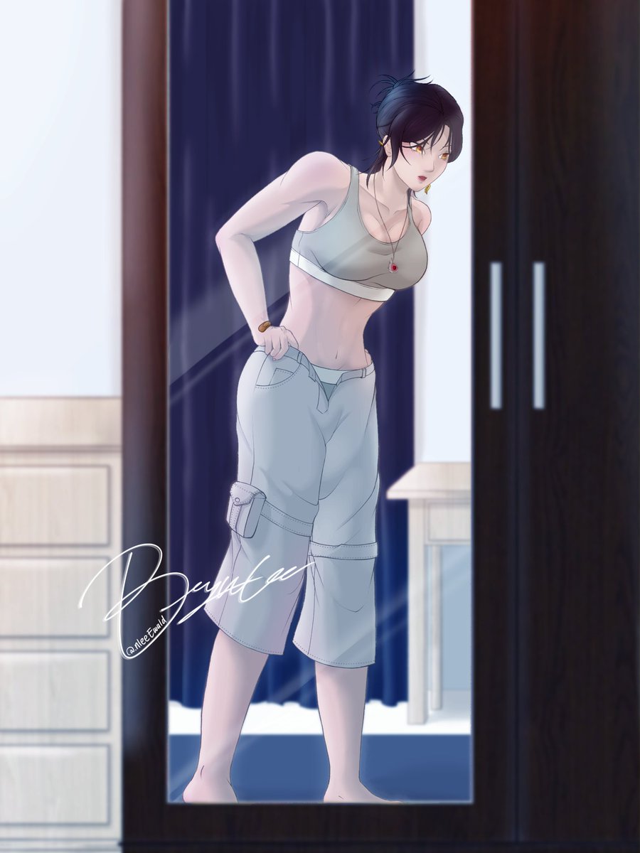 nleeEwald's tweet photo. the pose inspired by what i saw in the mirror

#OC #ocdrawing https://t.co/dSwIbN86oG