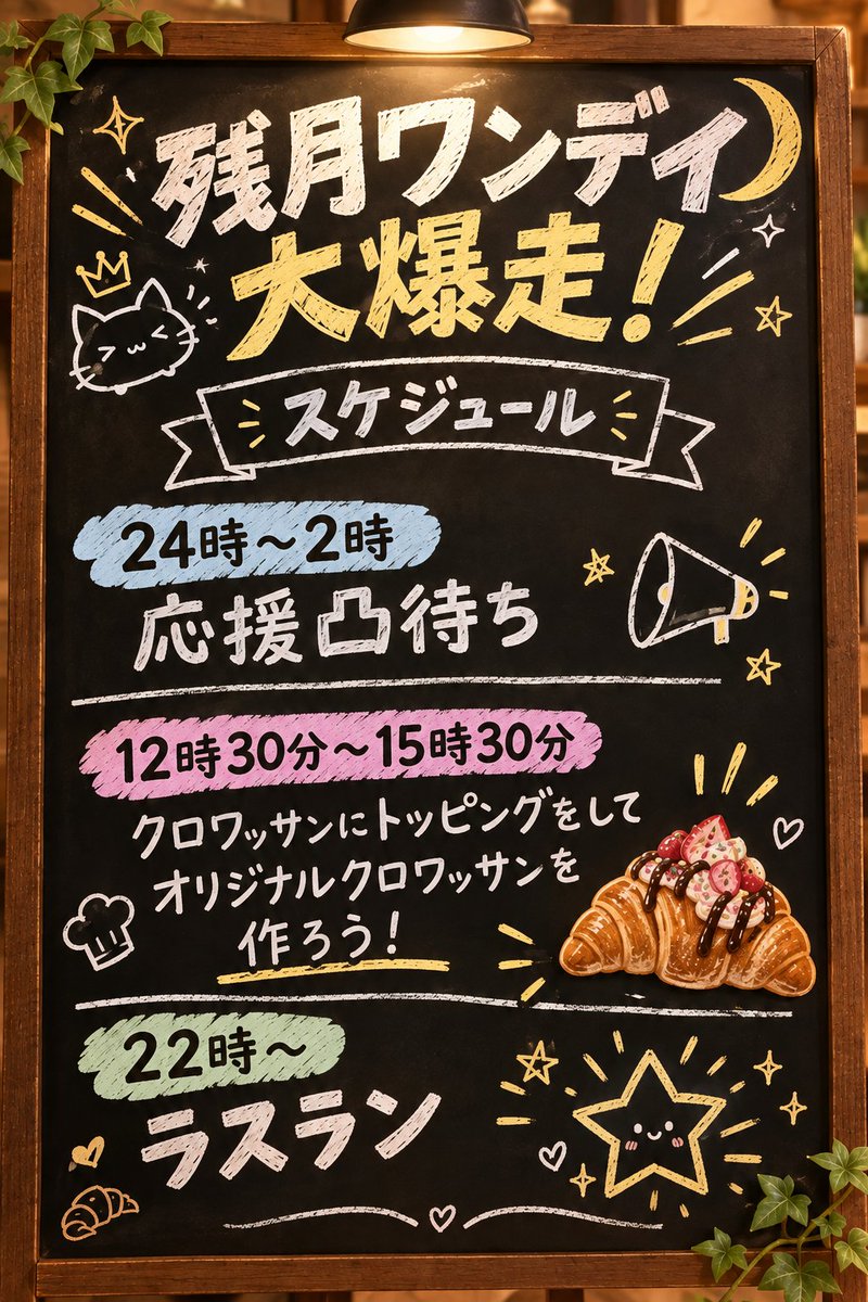 zntsuki321's tweet photo. 【告知！！】-`📢⋆
10/10（土）ワンデイ爆走します！❤️‍🔥

みんなで楽しいワンデイだったと思えるくらい感情出して思いっきり楽しみたい！！✨

クロワッサンに関係した企画も考えているからぜひ参加してみてね！🥐
 #拡散希望
スケジュール＆企画の内容はコチラ！⤵⤵ https://t.co/FTSloADvkh
