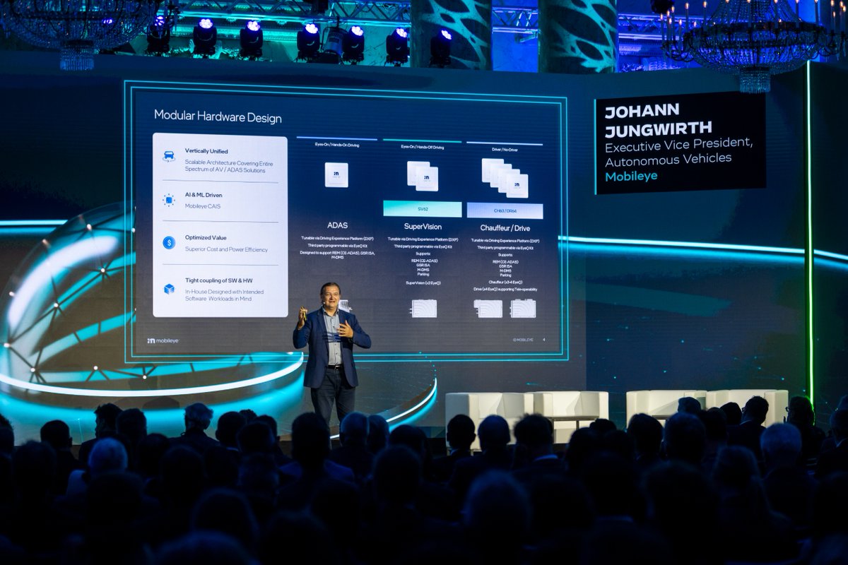 Mobileye's tweet photo. Johann Jungwirth, EVP of Autonomous Vehicles at Mobileye, took the stage at The Autonomous Main Event to discuss what it takes to scale autonomous mobility.
 
From safety-by-design and redundant systems to fleet operations, regulation, accessibility, and consumer trust, he shared why the next 12–18 months will be critical for moving autonomous mobility from validation to real-world deployment.
 
Watch the full session to learn more about Mobileye’s vision for safer, scalable autonomous mobility: https://t.co/kZOCYKIRtR