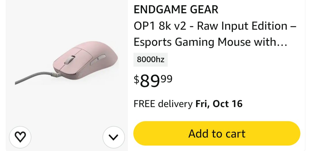 SPECDeals's tweet photo. Endgame Gear Op18kv2 Raw input edition is now available on Amazon

https://t.co/ZL16hrXk8S https://t.co/O7mHbZP53d