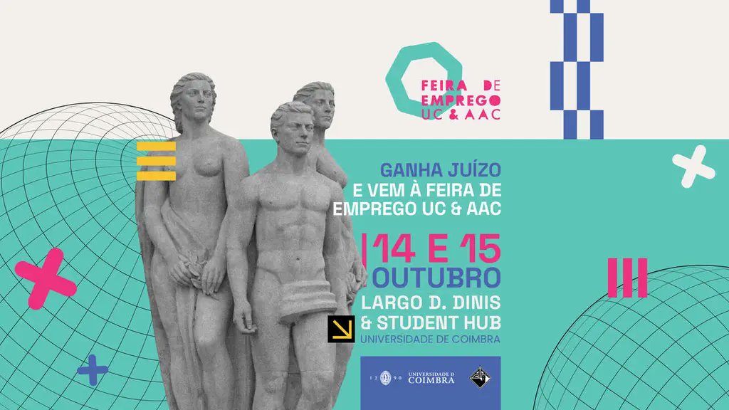 aimenct's tweet photo. 📢El 14 de Octubre estaremos en la Feria de Empleo UC &amp; ACC, en Coimbra, ¡visítanos!

Este evento, organizado por la @univdecoimbra, se dirige a todos los estudiantes y ya titulados, interesados en conocer nuevos destinos profesionales. 

➕https://t.co/UFByx4XxKL

#aimenjobs https://t.co/IZLuLi0Cg1