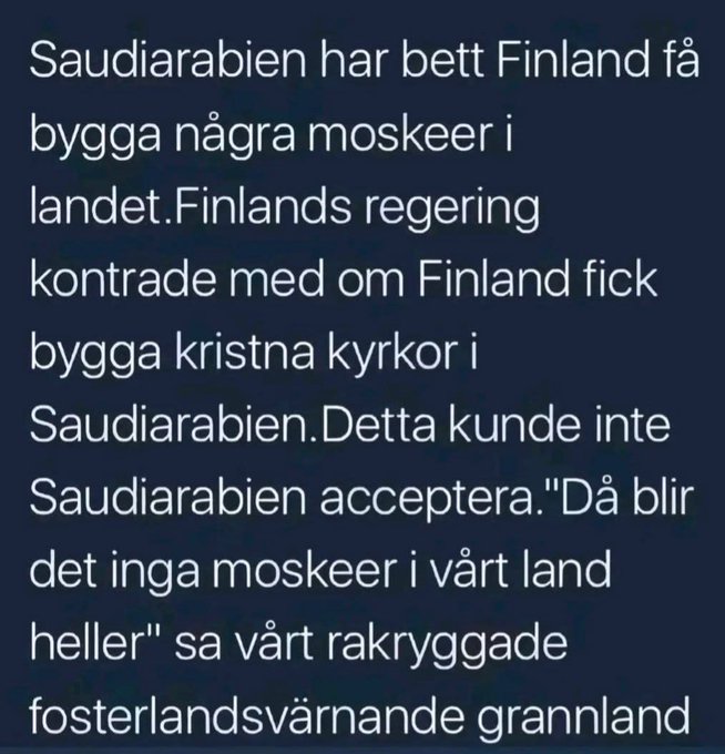 DABoooomB's tweet photo. Finnarna fattar ju i alla fall muslimernas hyckleri.👍😂 https://t.co/hWI3qxUMKU