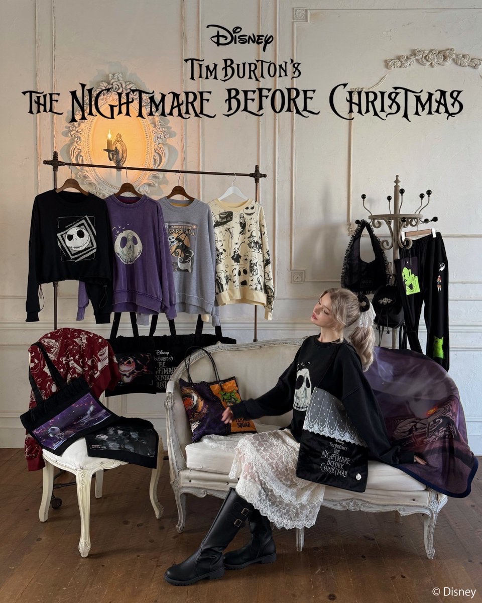 _LWC_official's tweet photo. LWCのブランドから『ナイトメアー・ビフォア・クリスマス』のコレクションが発売🦇✨

本日10/9(金)18:00からRoomy's WEB STOREにて先行予約がスタート🛒

https://t.co/TNPNTYN0Qf

#ナイトメアービフォアクリスマス #nightmare beforechristmas #ナイトメア #Disney #ディズニー https://t.co/CW14qSEzHH