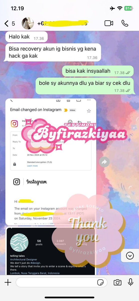 byigger's tweet photo. Ready Ya Jasa Pemulihan Akun,Balikin akun, Hack Akun,Hapus Akun,Sadap whatsapp, Lacak Lokasi DLL

Facebook,Line, Tiktok, WhatsApp instagram •ALL SOSMED📱

| Terhalang kode login/A2f
| Akses hilang total/Akun di hack 
| Akun nonaktif/Terkunci 

Full testi, konsultasi wa di Bio🗣 https://t.co/p0a3sbSKsO