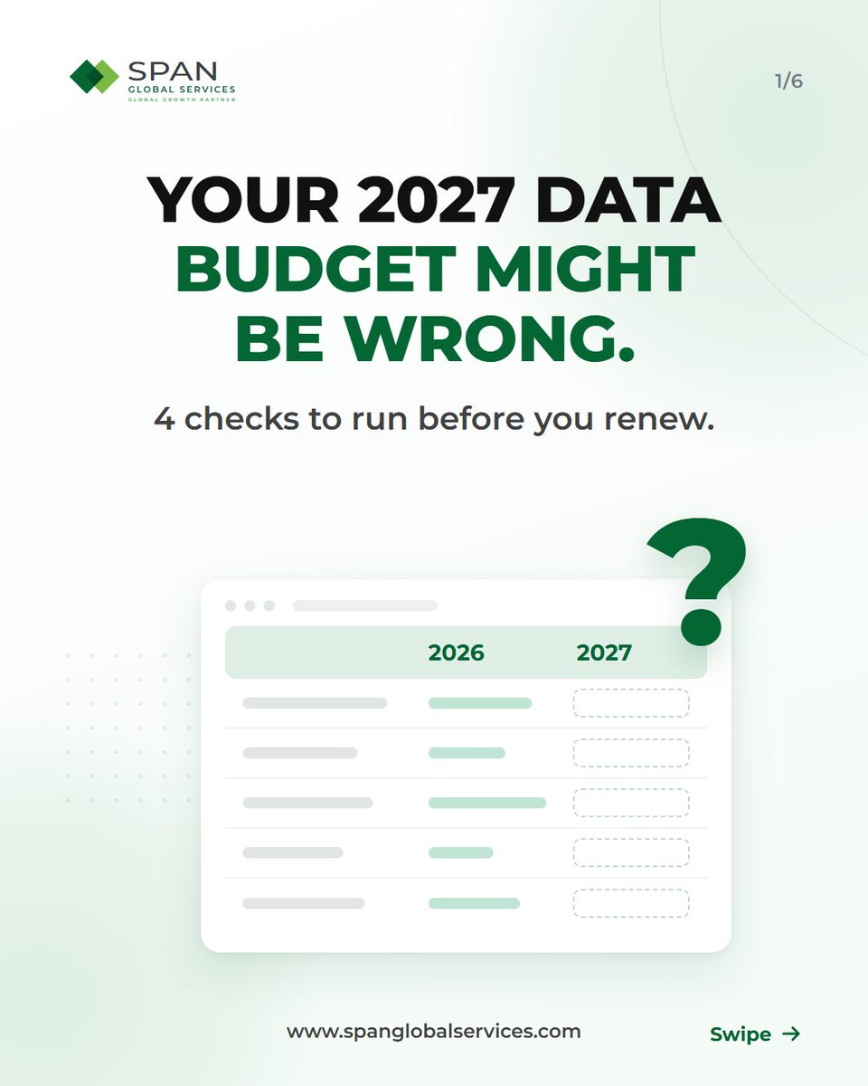 spanglobal's tweet photo. Renewing your B2B data contract for 2027?
Donβt renew. Rebenchmark.
Check accuracy, freshness & compliance first.
2026 B2B Data Buyers Benchmark Report
https://t.co/ecQqcefQT6
#b2bdata #dataenrichment #abm https://t.co/kqTmee6GWO