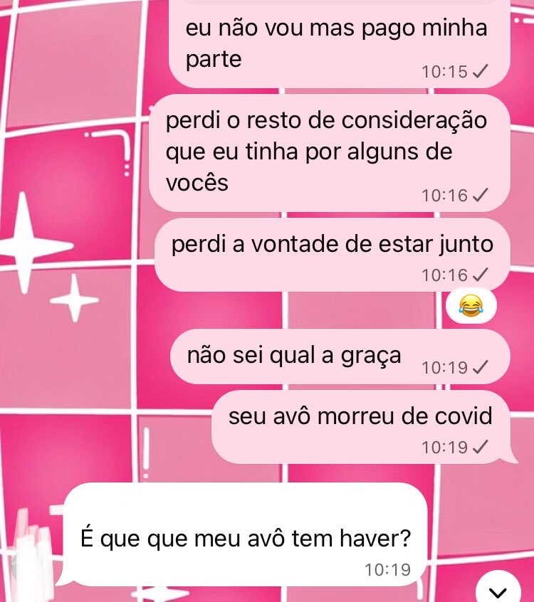 LuaCheia_Tarot's tweet photo. eu no grupo da familia, falei mesmo e não me arrependo https://t.co/4Kl54hnf4s