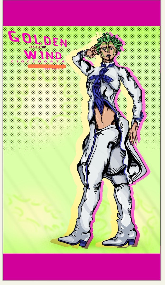 CuteCorePupp's tweet photo. Наконец норм работы(?) 
#goldenwind #stoneocean #jjba #ibispaint https://t.co/7rqadn8YRH