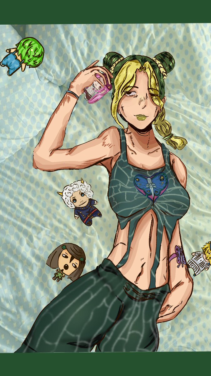 CuteCorePupp's tweet photo. Наконец норм работы(?) 
#goldenwind #stoneocean #jjba #ibispaint https://t.co/7rqadn8YRH