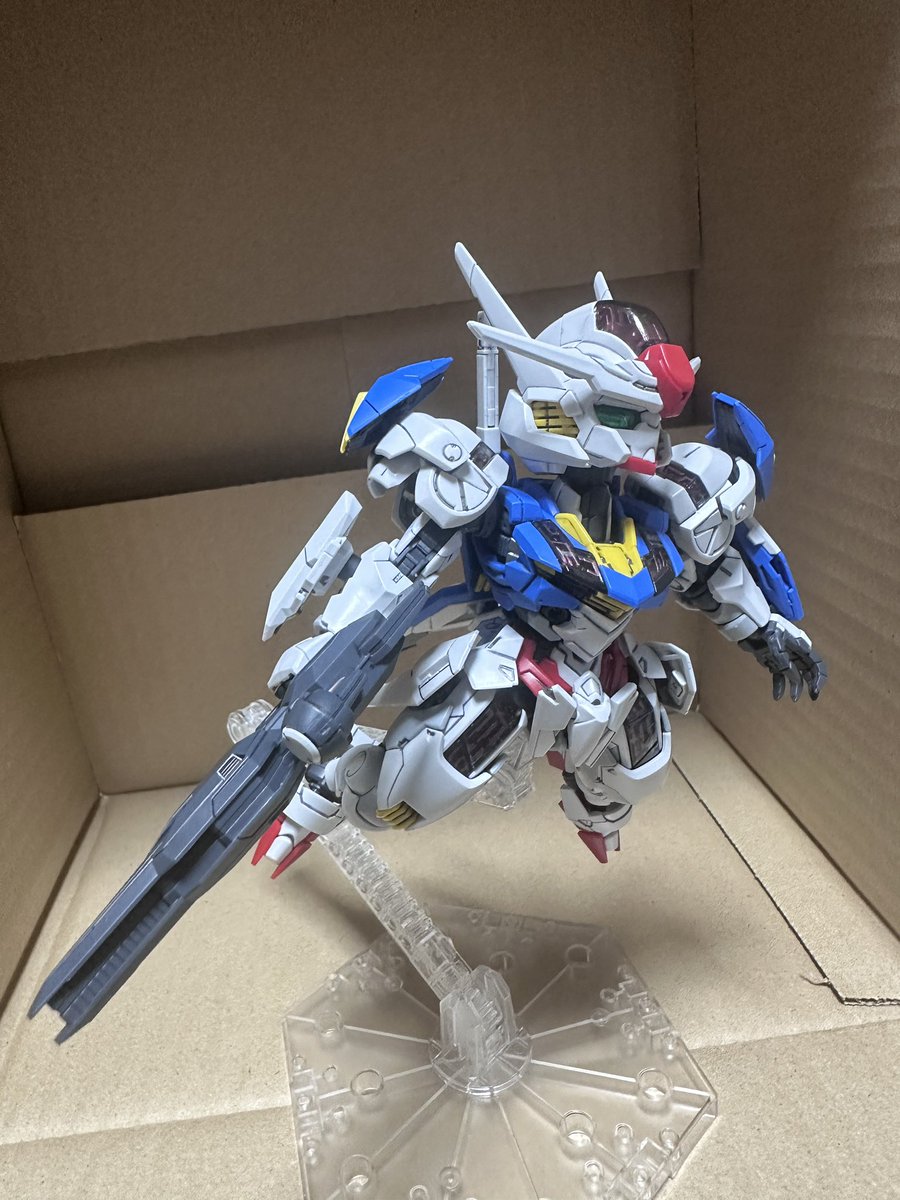 spacesonic13's tweet photo. MGSDガンダムエアリアル完成
#ガンプラ https://t.co/rNxgWz5f73