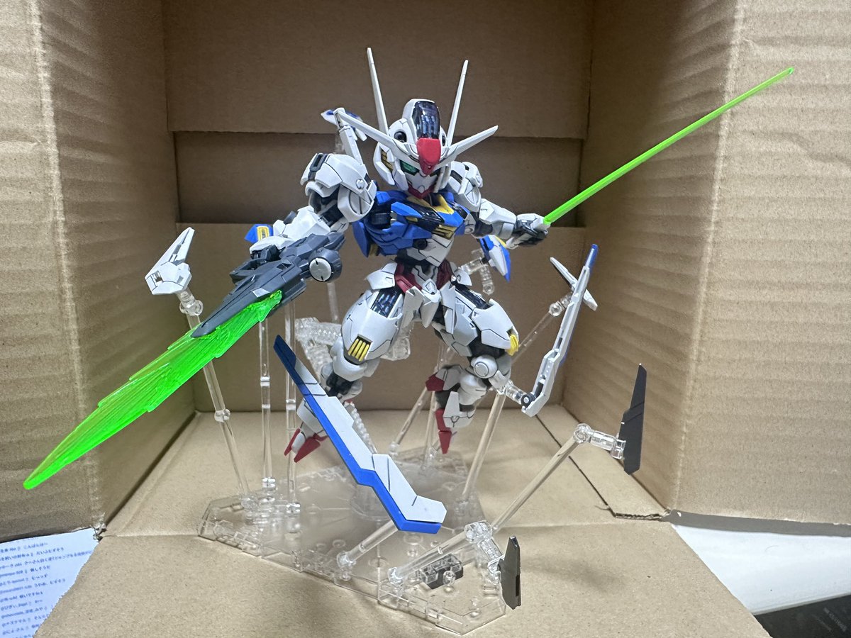 spacesonic13's tweet photo. MGSDガンダムエアリアル完成
#ガンプラ https://t.co/rNxgWz5f73