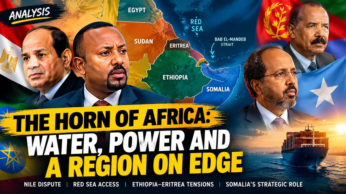 HaatufTv's tweet photo. This is an opinion from @SaladWariye entitled " The Horn of Africa on the Edge: Nile, Red Sea &amp; the Battle for Regional Influence". The Author farther discussed What is Ethiopia actually trying to achieve? https://t.co/hvRANYfssK via @HaatufTv https://t.co/HQ4tLFK97K