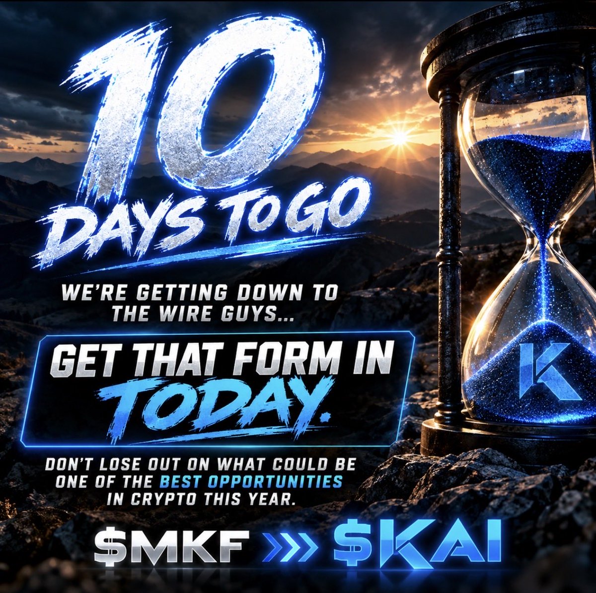 MasterKey_Fin's tweet photo. 🚨 Less Than 10 DAYS TO GO 🚨

We’re getting down to the wire, guys…

If you haven’t submitted your migration form yet, GET IT IN TODAY. ⏳

Don’t wait until the last minute and risk missing out on what could be one of the biggest opportunities in crypto this year. 🚀💙 https://t.co/u9FaaQe8sG