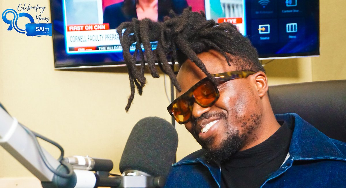 SAfmRadio's tweet photo. [ON AIR] 
A big thank you to Tresor, @tresorofficial, for joining us in studio this afternoon to speak on the importance of the upcoming Our Origin Festival. 

Catch the full conversation on SAFM's website under the podcast tab, soon!

#TheFullCircle with @BridgetMasinga, leading the #ConversationsThatMoveUs