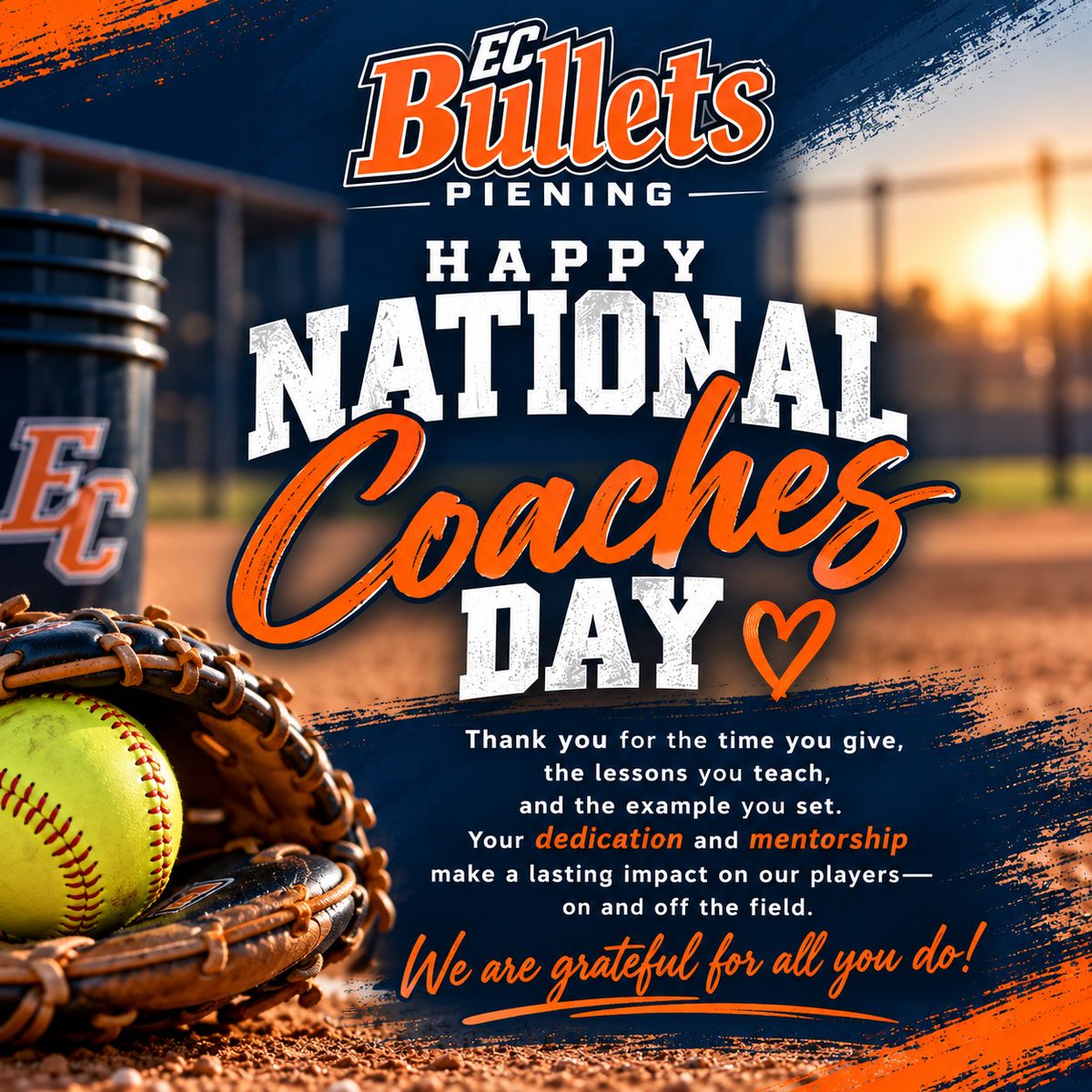 Dan_Bulletssb's tweet photo. Coaching is more than teaching the game. It’s giving your time, sharing your knowledge, building confidence, and helping young athletes become better players and better people. Thank you to our ECB Piening coaches for everything you give to our players and our program. 🧡 https://t.co/qrvRcHsMMc