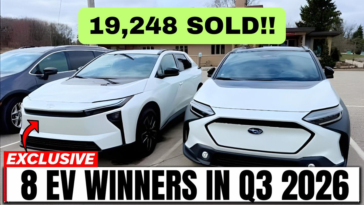 Nick192778's tweet photo. The 8 EV Winners of Q3 2026 - Real Sales Numbers! https://t.co/5vRbLhUi2A https://t.co/XsJBoFlzts