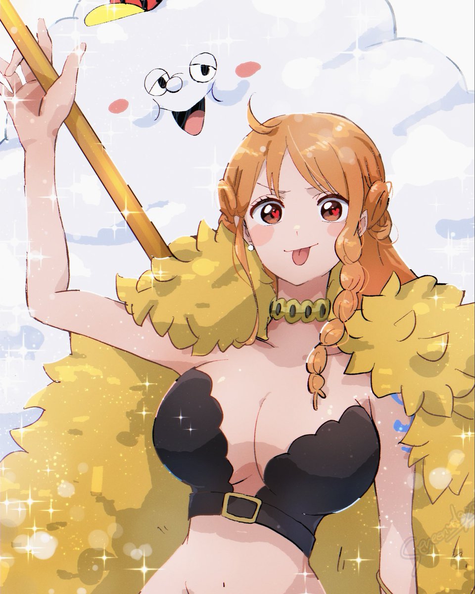 sereenadayo's tweet photo. ナミとゼウス描いた☁️🍊✍️
#ONEPIECE https://t.co/hMpg2uc2v9